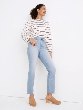 Madewell The Perfect Vintage Jean in Fiore Wash (Light Blue Straight-Leg Jeans)